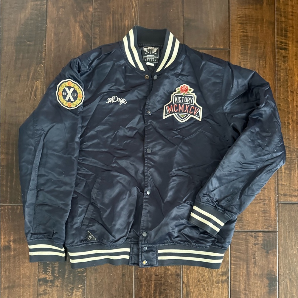 RARE 10 DEEP WILDCARD VICTORY SPORTSWEAR  VARSITY BOMBER JACKET XXL